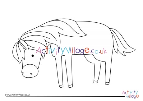 Horse Colouring Page 10