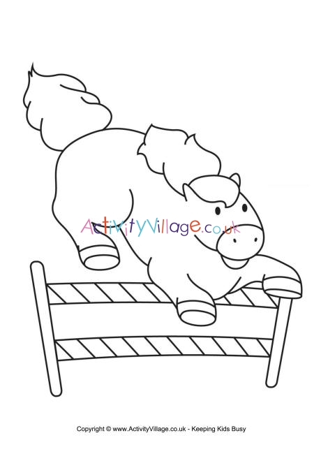 Horse colouring page 6