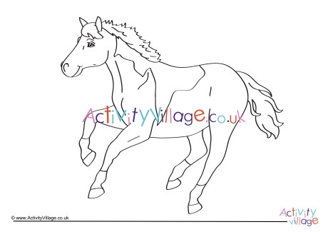 Horse Colouring Page 8