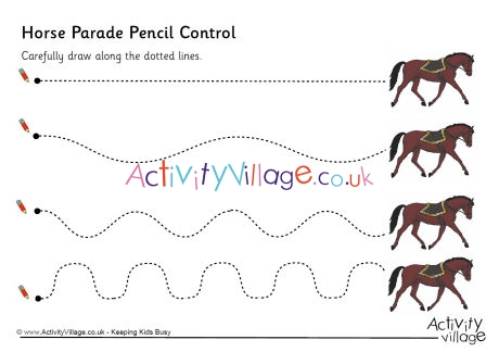 Horse parade pencil control