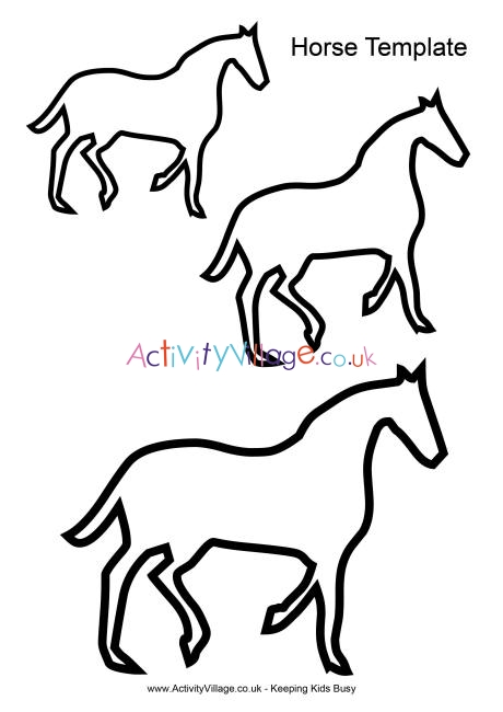 Horse template