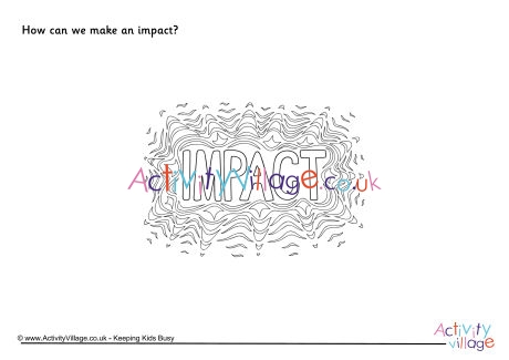 How can we make an impact worksheet