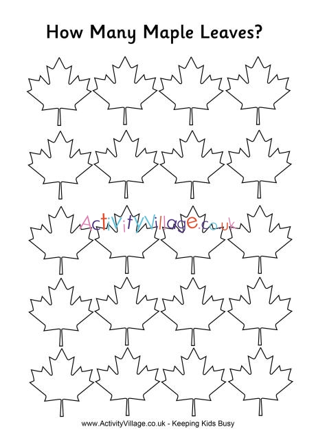 How many maple leaves - Easy