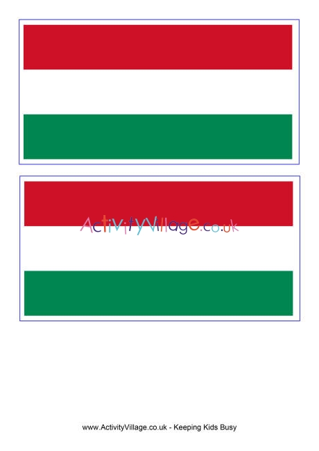 Hungary flag printable