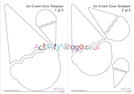 Ice cream cone template 1