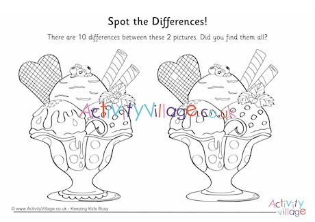 Ice Cream - Find the Differences