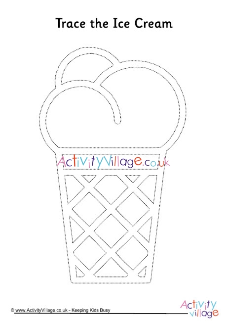 Ice cream tracing page 2