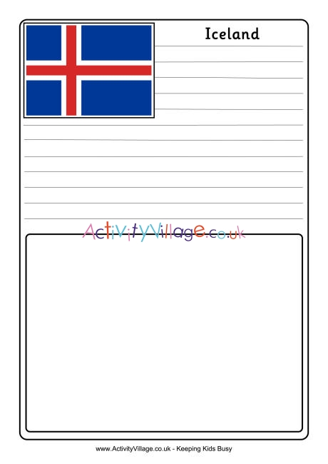 Iceland notebooking page