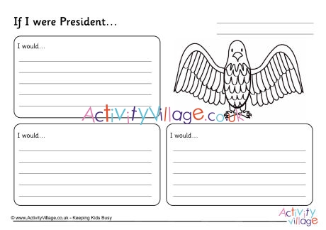 If I were President worksheet 2