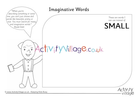 Imaginative words - small