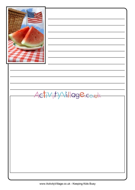 Independence day picnic notebooking pages
