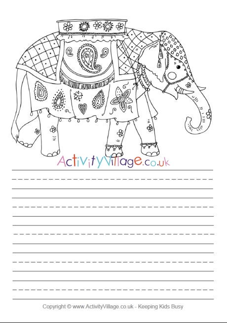 Indian Elephant story paper 