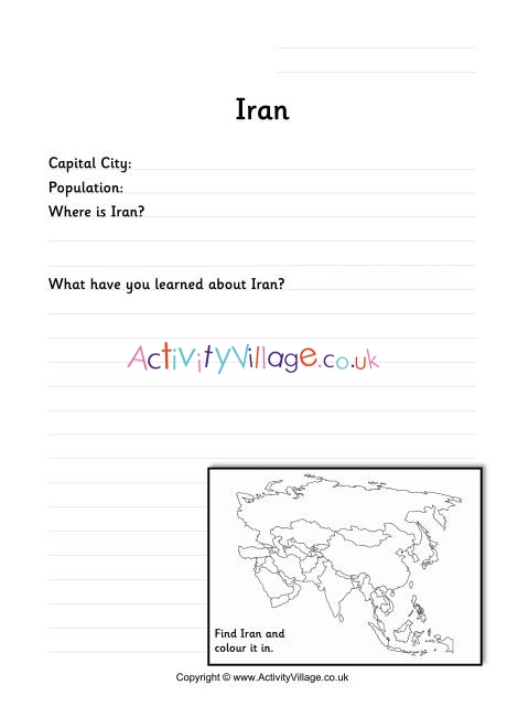 Iran Worksheet