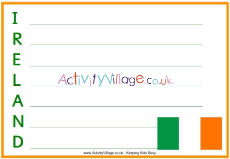 Ireland Acrostic Printables