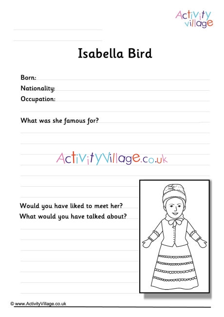 Isabella Bird Worksheet
