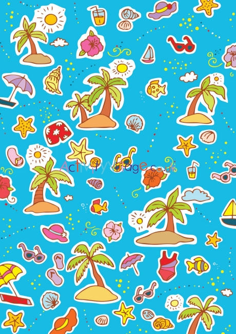 Island scrapbook paper