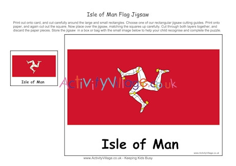 Isle of Man flag jigsaw