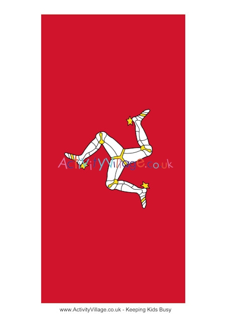 Isle of Man flag printable