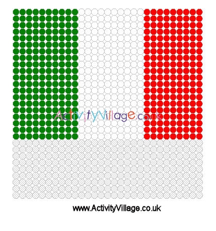 Italy Flag Fuse Bead Pattern