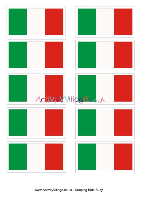 Italy flag printable