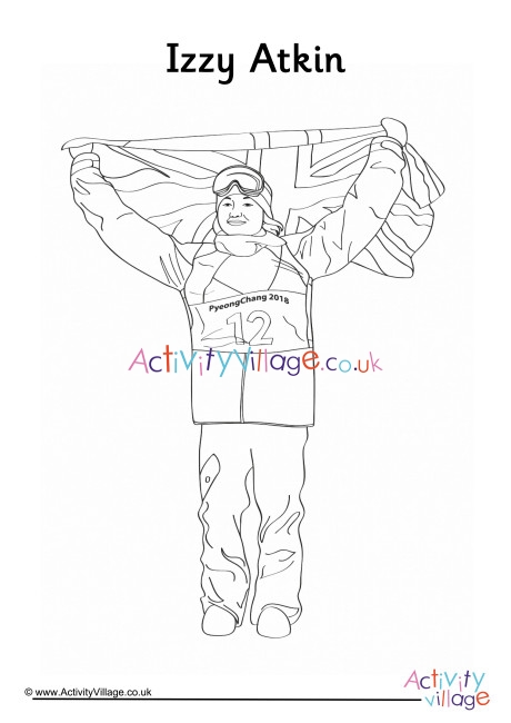 Izzy Atkin Colouring Page