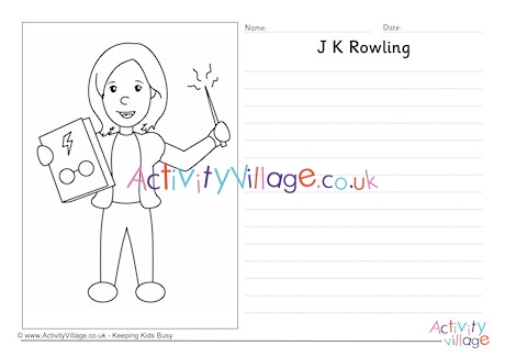 JK Rowling Story Paper