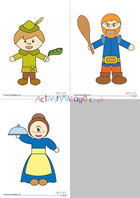 Jack and the Beanstalk characters - younger