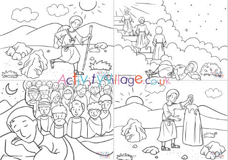 Jacob's Ladder colouring pages
