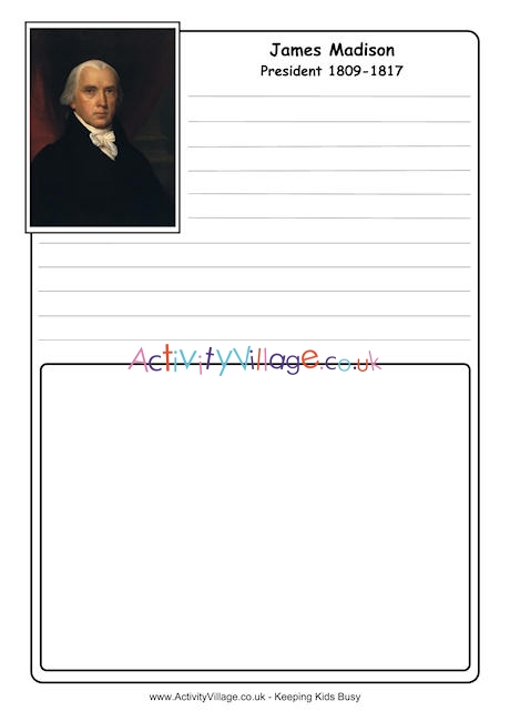 James Madison notebooking page 