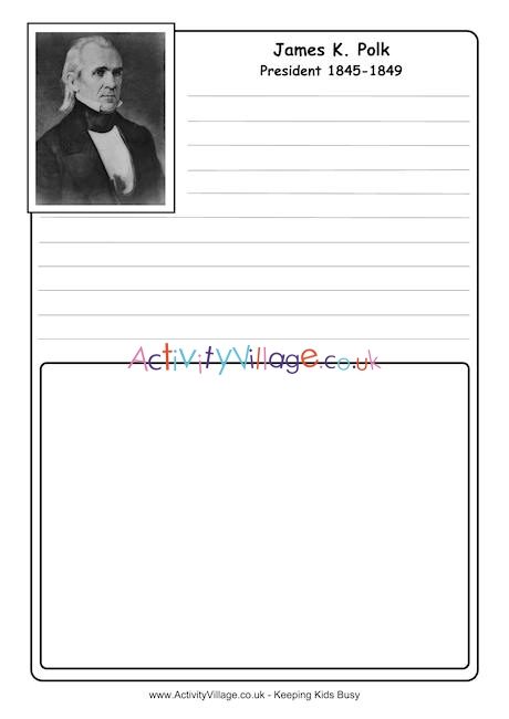 James Polk notebooking page