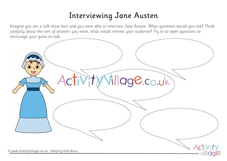 Jane Austen Interview Worksheet