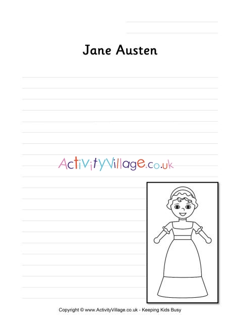 Jane Austen writing page