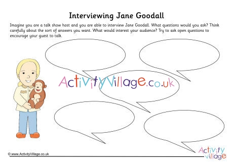 Jane Goodall Interview Worksheet