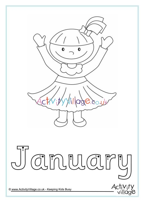 January finger tracing