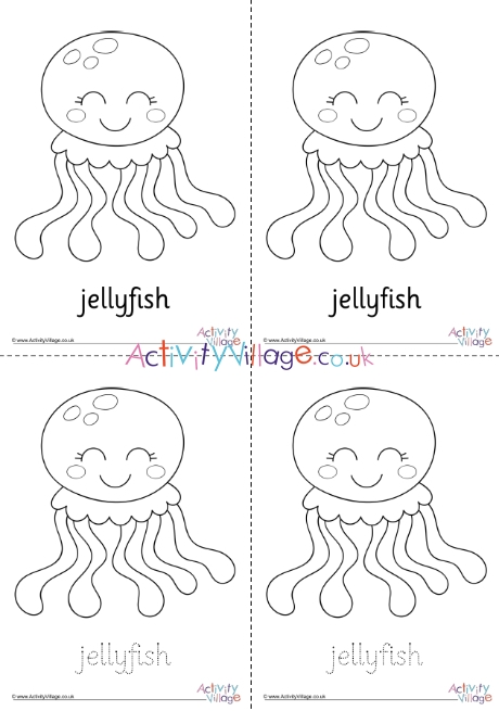 Jellyfish Colouring Page 2