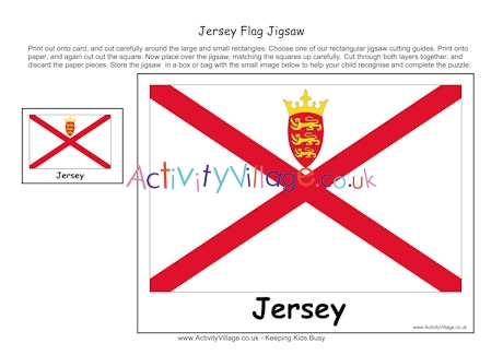 Jersey flag jigsaw