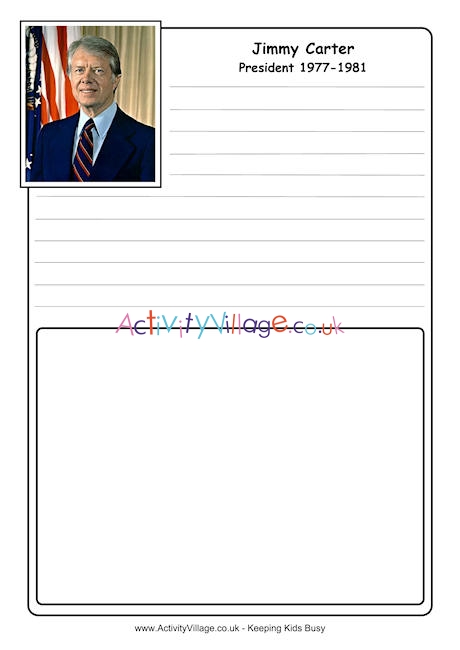 Jimmy Carter notebooking page 