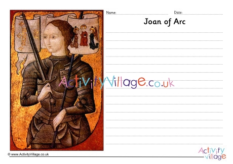 Joan Of Arc Story Paper 2