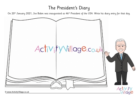 Joe Biden diary worksheet