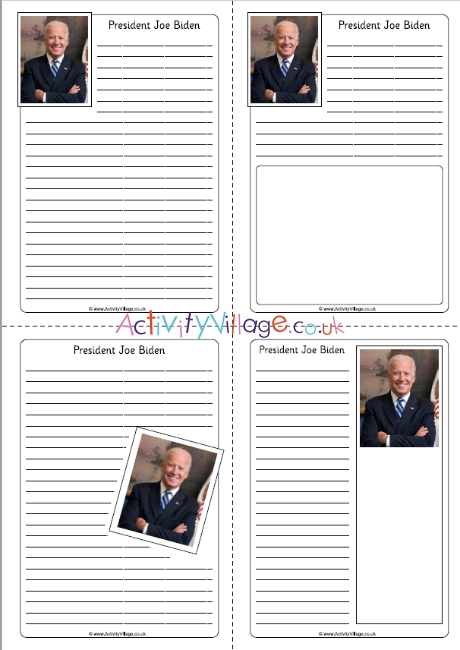 Joe Biden notebooking paper 