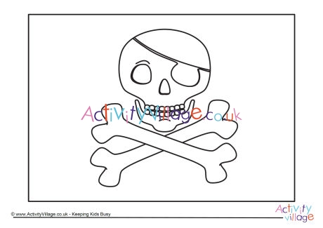 Jolly Roger colouring page