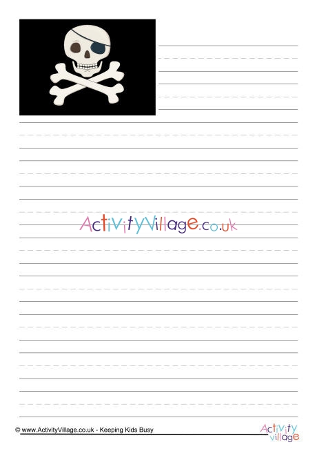 Jolly Roger Writing Paper