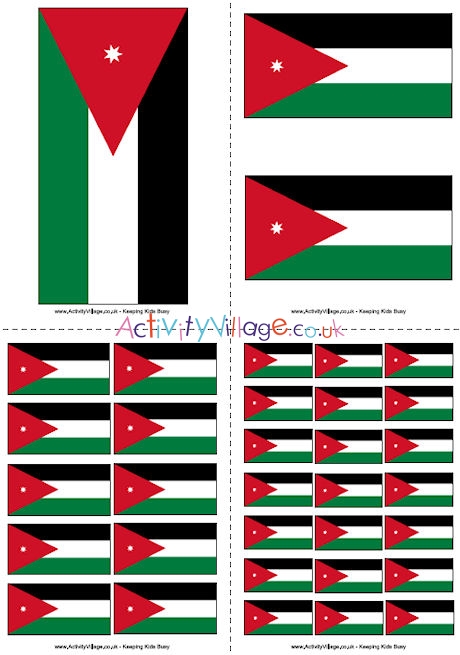 Jordan Flag Printable