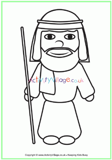 Joseph colouring page