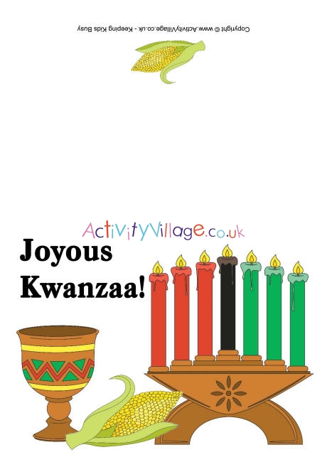 Joyous Kwanzaa card