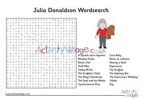 Julia Donaldson Word Search
