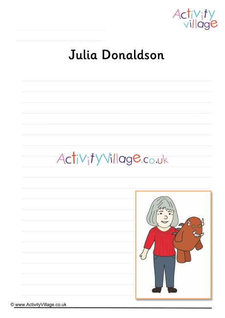 Julia Donaldson Writing Page