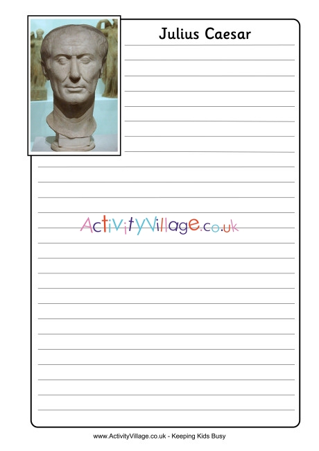 Julius Caesar Notebooking Page