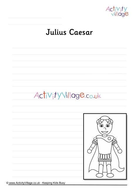 Julius Caesar Writing Page