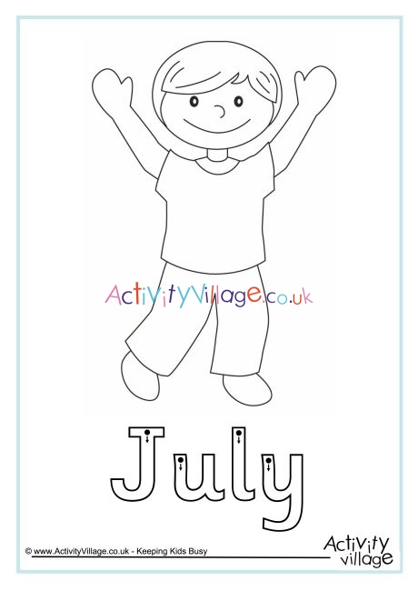 July finger tracing